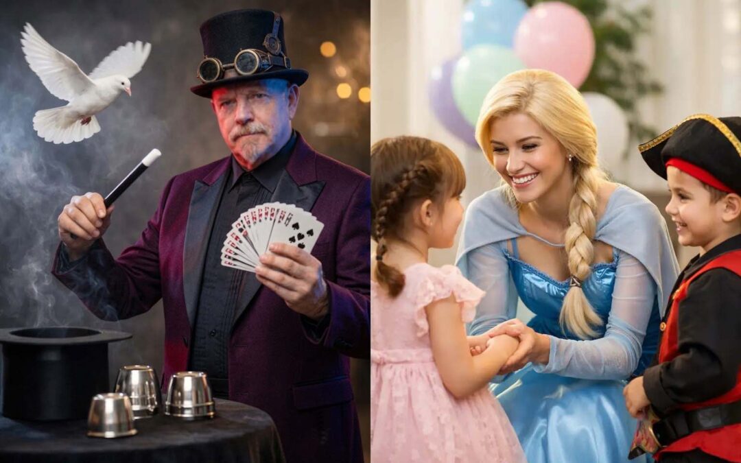 Live Magician vs Character Performer for Parties